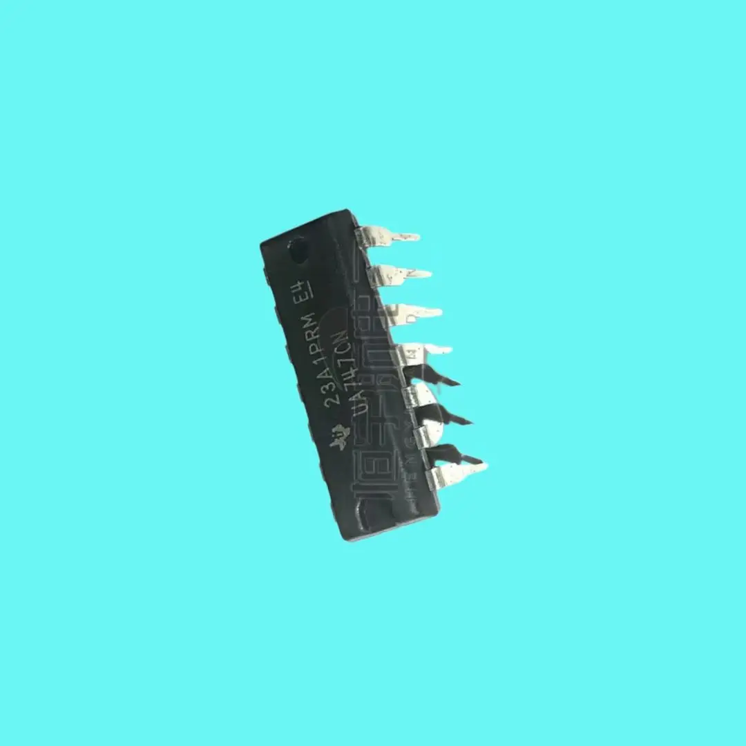 10PCS/new original imported UA747CN DIP-14 in-line universal operational amplifier chip IC
