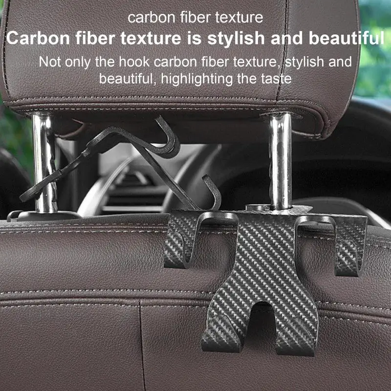 

Headrest Hooks For Car Multifunctional Auto Backseat Hangers Headrest Purse Hanger For Vehicle Automotive Seat Back Bag Holder