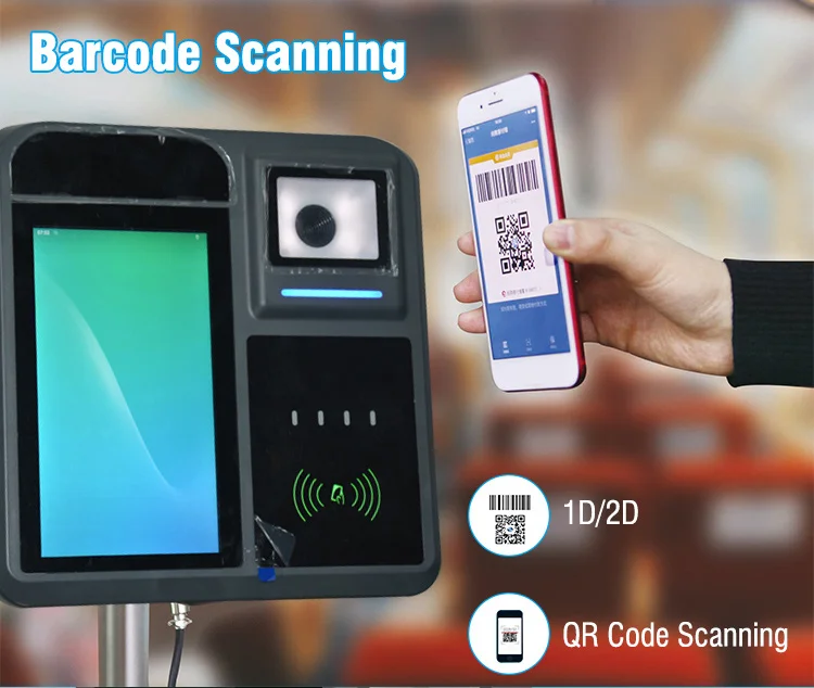 

NFC Card Payment Barcode Scanning Qr EMV Bus Ticket Collection Bus Validator P18-Q