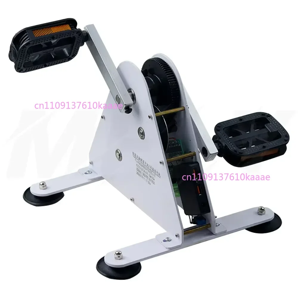 

100W Pedal Generator 12V/24V DC & USB Output Hand Crank Foot-Operated Outdoor Emergency Power Supply