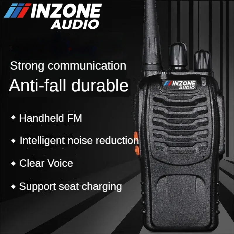 INZONE AUDIO トランシーバー民間屋外ホテル建設現場、ハンドヘルド ハンドヘルド ワイヤレス インターコム 888 のペア
