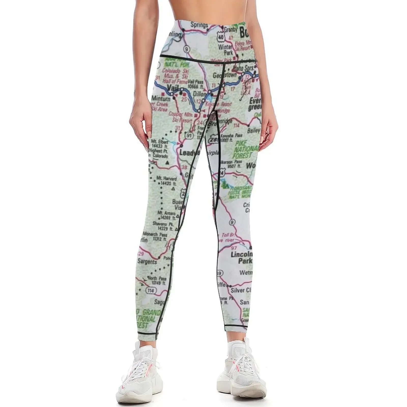 

Colorado Roadmap Leggings push up tights for sports tennis for gym's sportswear Legging sport Womens Leggings