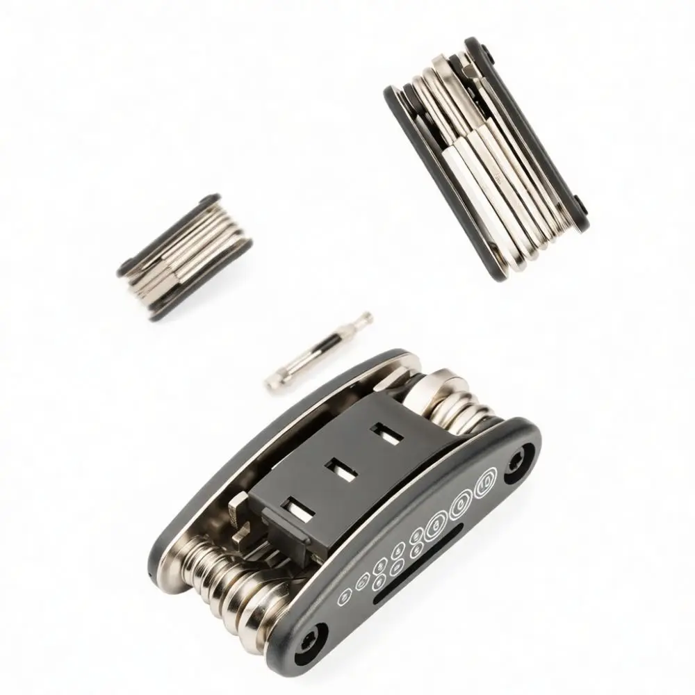Compact Folding Bike Multi Tool Set Cycling Maintenance Equipment Hex Wrench Screwdriver Portable Emergency Hardware