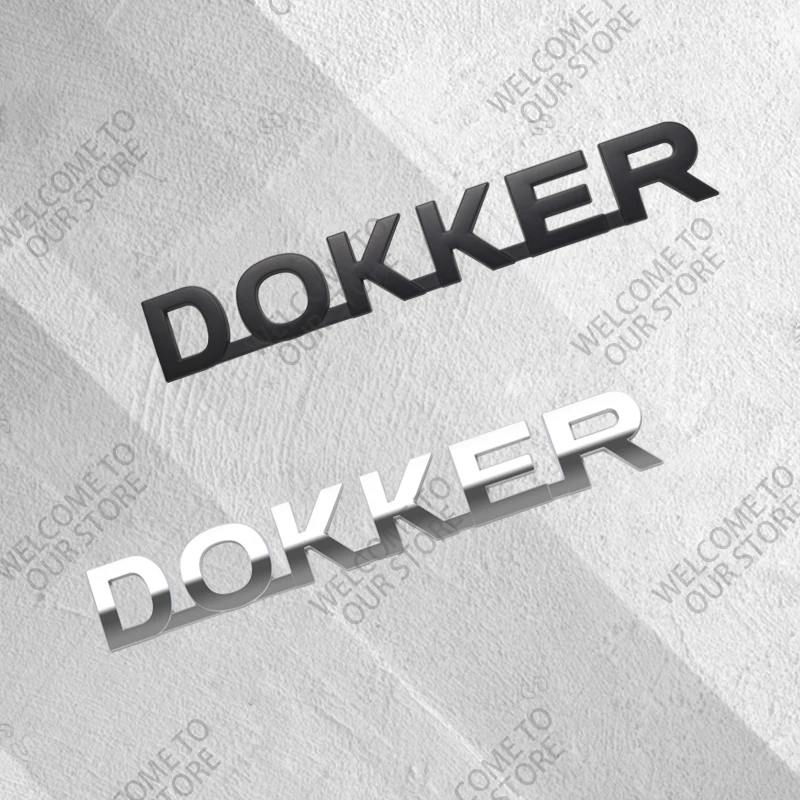 ثلاثية الأبعاد معدن ل Dokker Stepway DCI فان شعار سيارة شارة ديكور الخلفي الجذع ملصق شعار لاصقة تزيين اكسسوارات السيارات