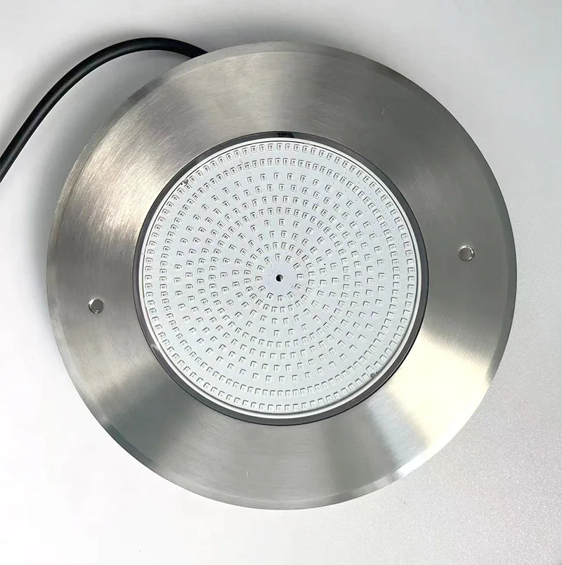 304 Stainless Steel LED Swimming Pool Light Outdoor Square Villa Community IP68 Underwater RGB Full Color 12V RF Control CRI90
