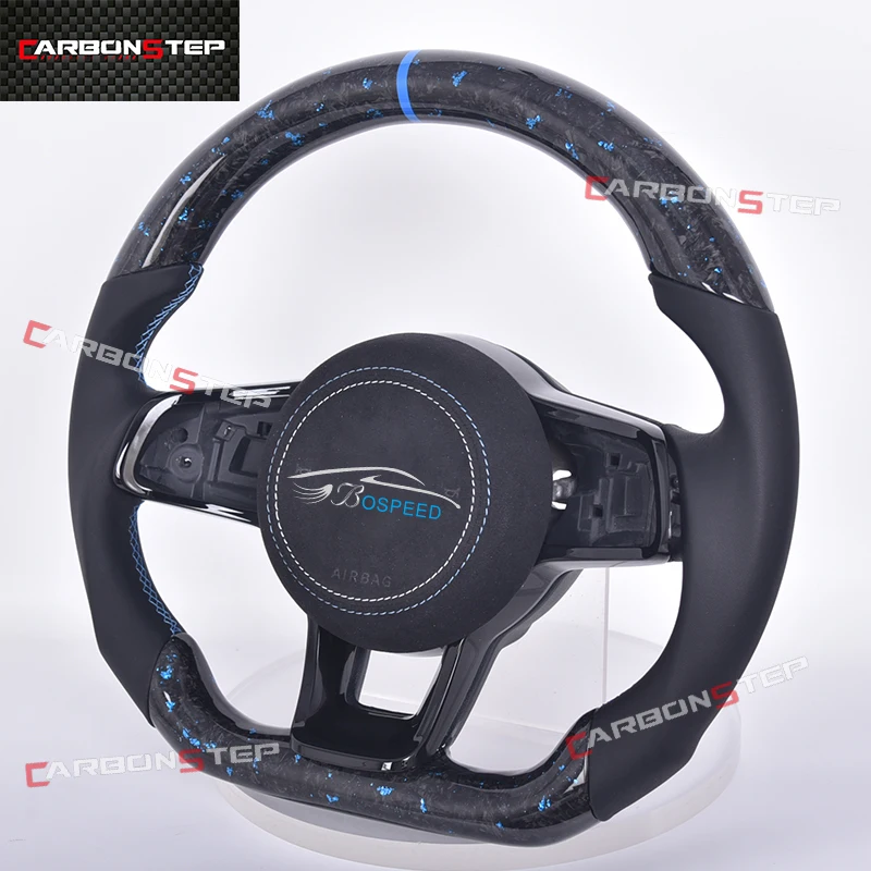 

For Volkswagen VW Golf Golf 7 5 6 8 R GTI MK7 MK5 MK6 MK3 Passat B5 GTE Polo 5 Suede Forged Carbon Fiber LED Steering Wheel