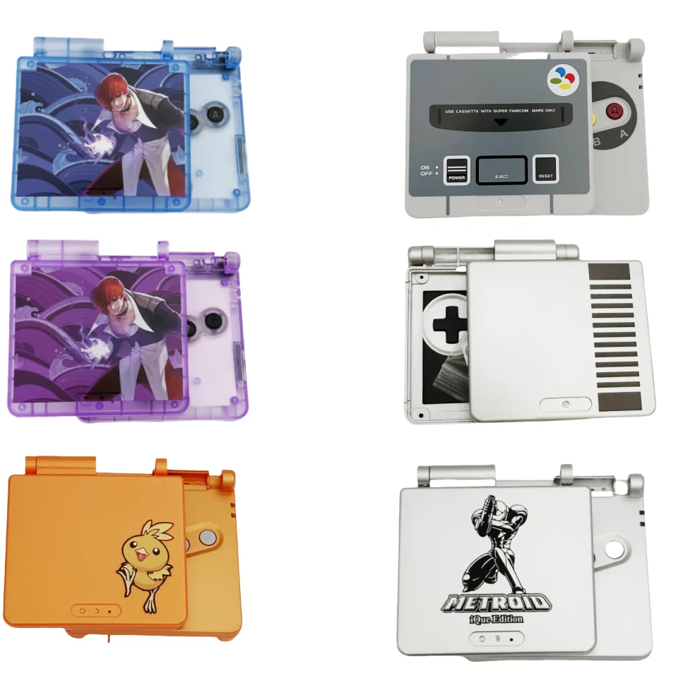 Nouveau boîtier de protection en or pour Console GameBoy Advance SP, coque de remplacement supérieure et inférieure avec boutons pour GBA SP