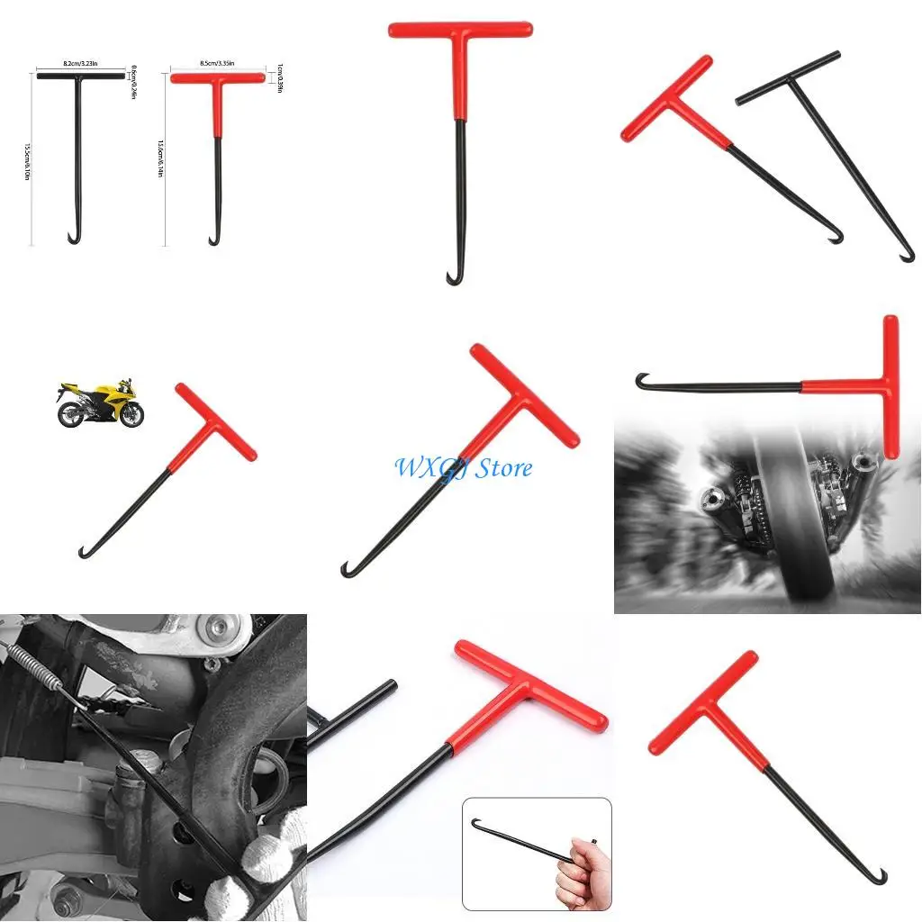 

37JE 6inch Exhaust Spring Puller Tool Snowmobile Motorcycle Muffler Exhaust Spring Hook Removal Tool