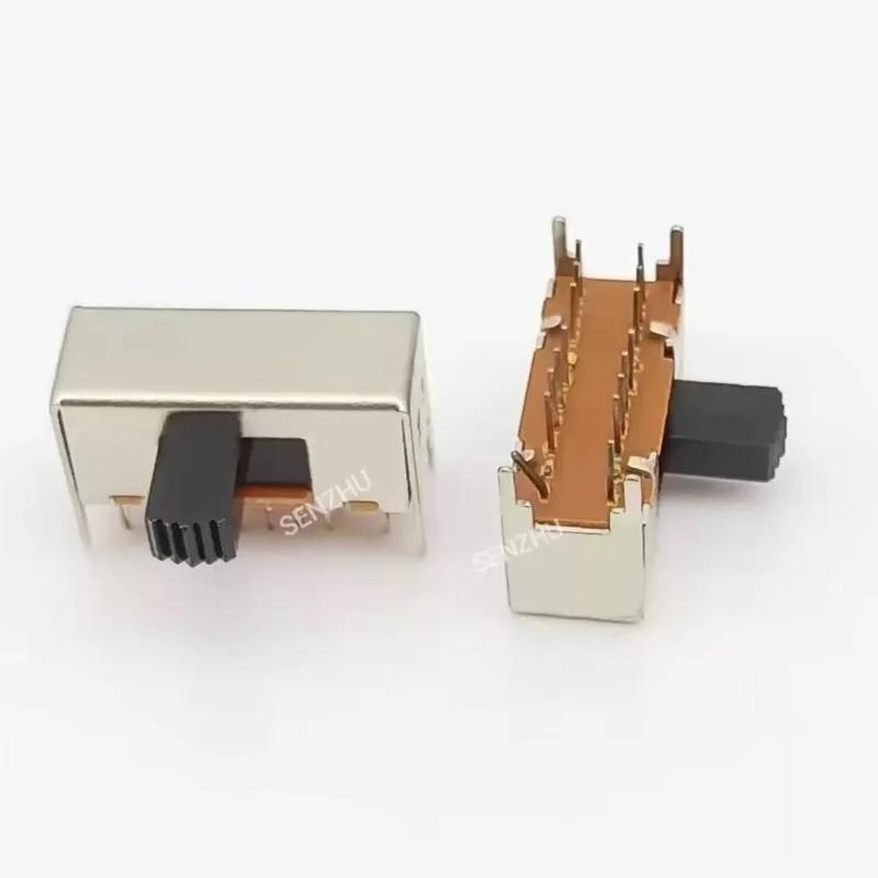 10/50/100 Pcs 16 Pin 3 Position 4P3T Panel PCB Mount Horizontal Slide Switch SK-43D03 4mm 9mm Pin Pitch