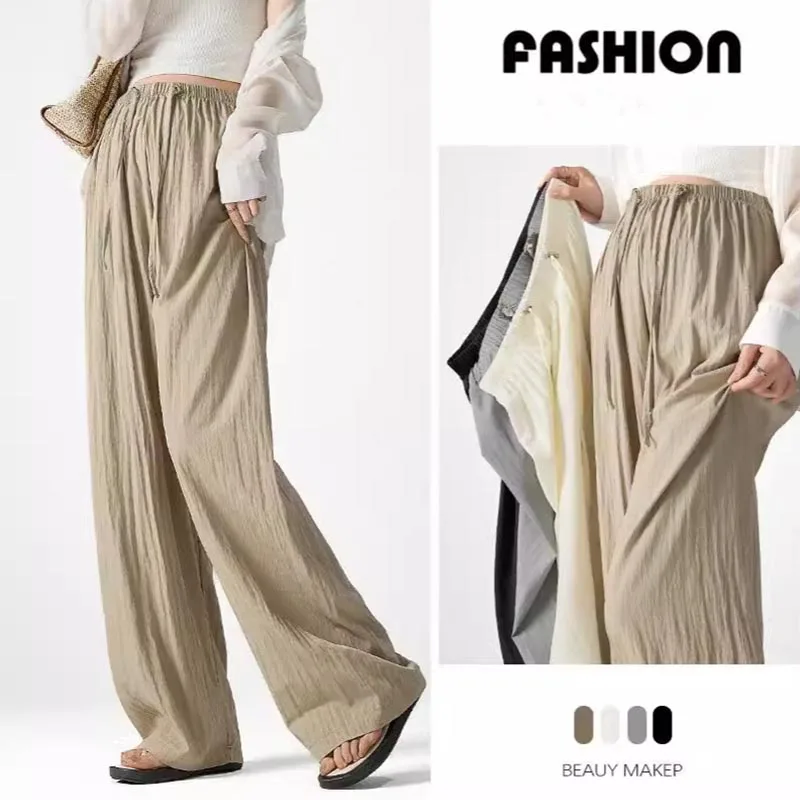 Maternity Slouchy Style Pants For Maternity Summer Wide Leg Loose Straight Across for Pregnant Women Yamamoto Youth Pregnancy