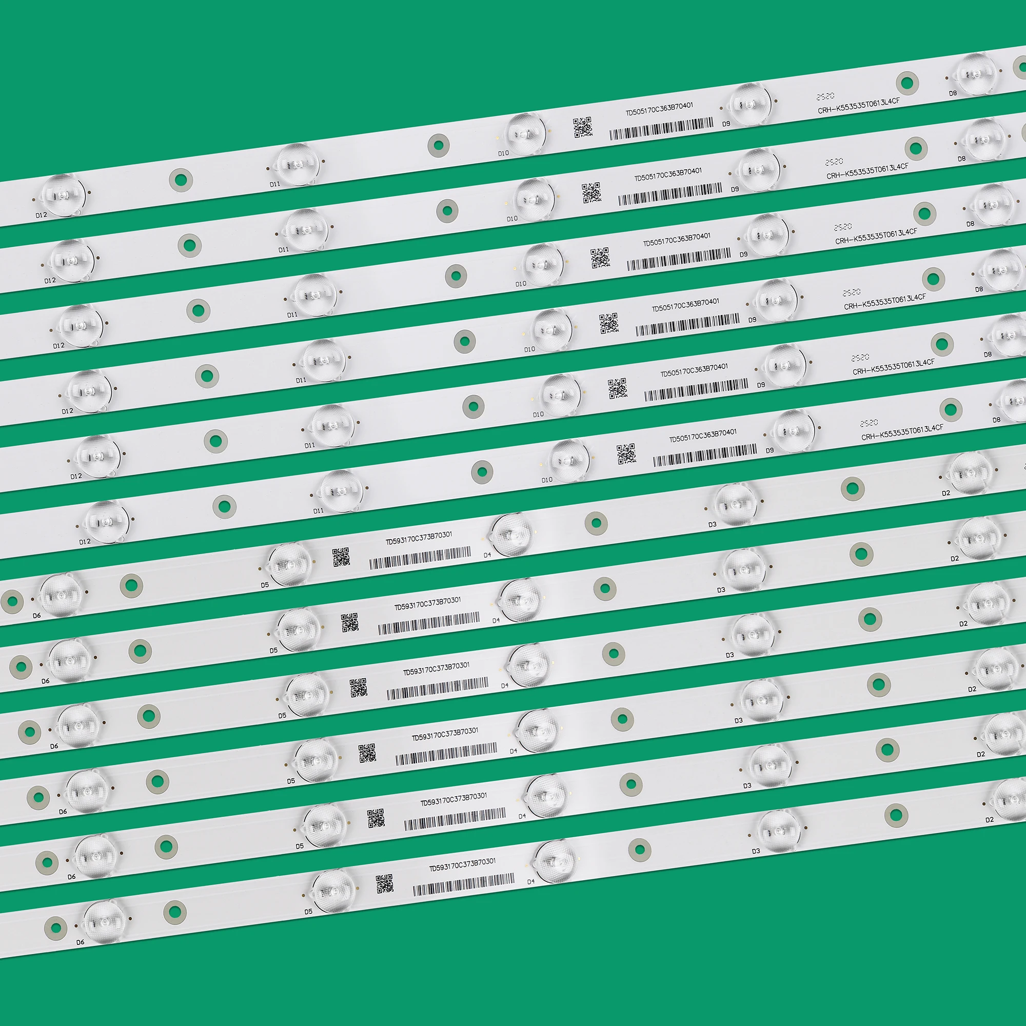 Listwa oświetleniowa LED 13 lampa do telewizora 55" 55U2S 55A5M 55CE1168R3 55U2000 CRH-K 553535 T0613L4CF-Rev1.1 553535 T0613R4CF LED55C8I