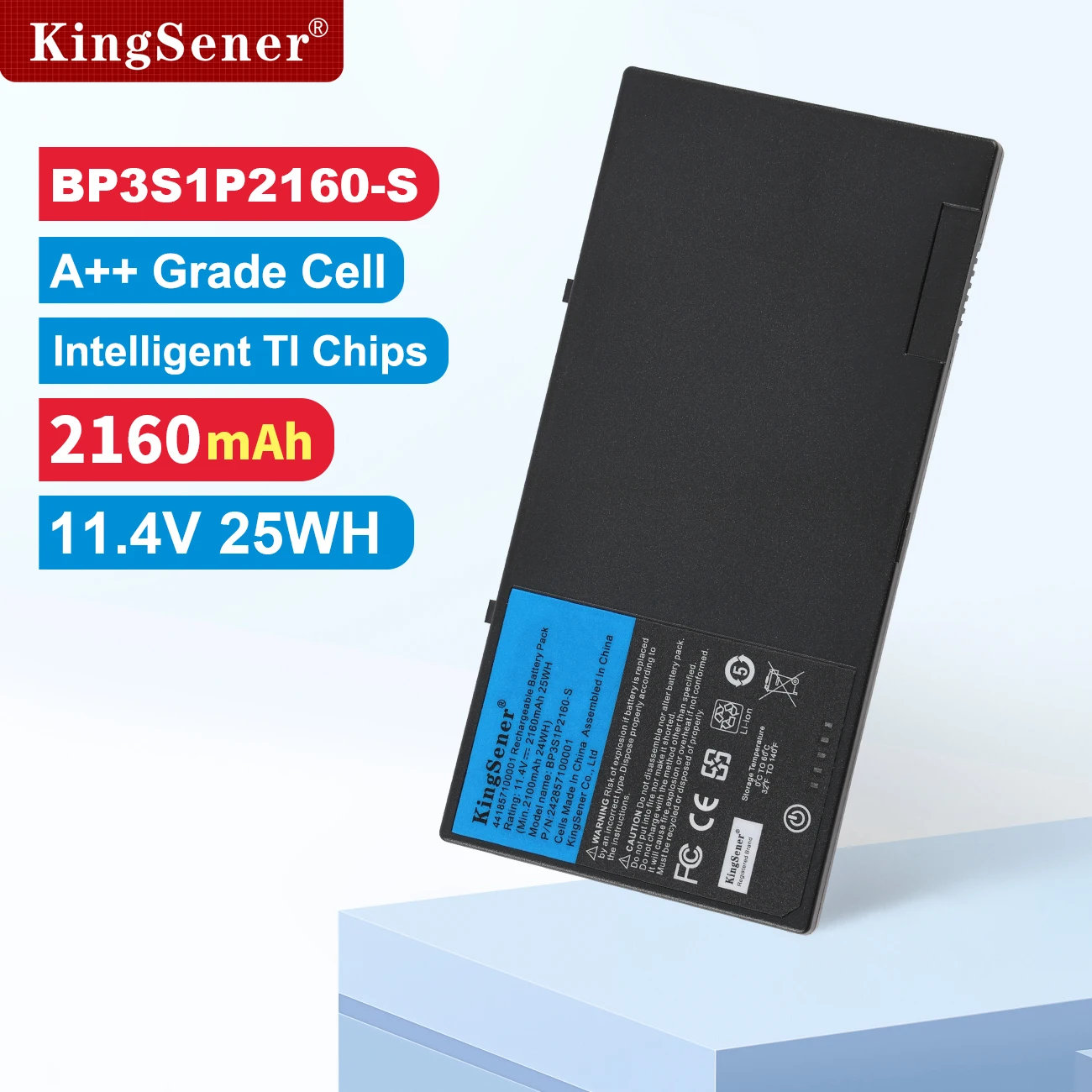 KingSener BP3S1P2160 BP3S1P2160-S Laptop Battery For Getac F110 Tablet Series G8M3X2 441857100001 P/N:24285710000 11.4V 2160mAh