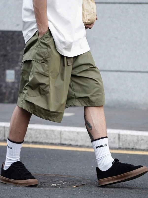 

Loose Fit Five Inch orts Men's Summer Workwear Thin Qui Dry Cargo Pants Straight Leg Casual Trousers Youth Faion Sle