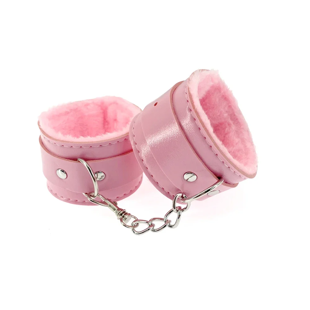 أصفاد SM القطيفة يمزح المجمعة ألعاب الجنس الكبار الزوج والزوجة ضبط عبودية مجموعة بديلة لعب 18 +