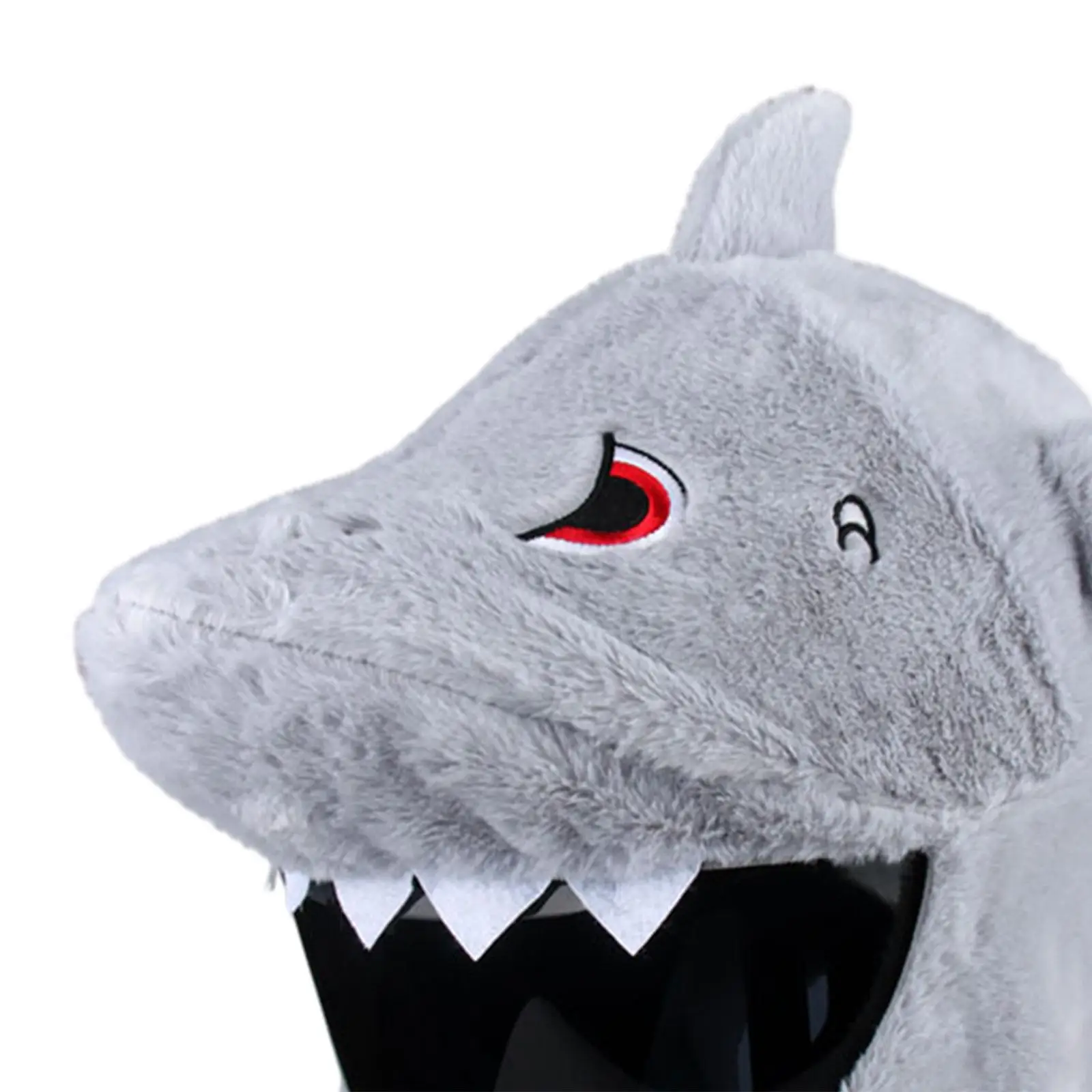 دراجة نارية خوذة غطاء فروي اكسسوارات الديكور المحمولة موتو جير غطاء غبار كامل الوجه أفخم الحيوان خوذة يغطي الكرتون #5