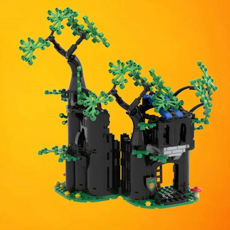 htmoc MOC Mini Treehouses Forest House Building Block set Tree House Model Education Brick Toys for Children Birthday Gift