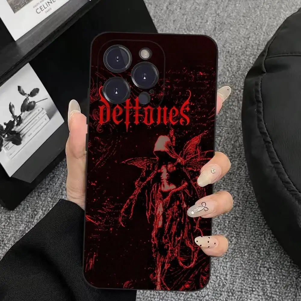 Private Music D-Deftones Phone Case For iPhone 17,16,15,14,13,12,11,Plus,Pro Max,XS,X,XR,SE,Mini,8,7,Soft Silicone Black Cover