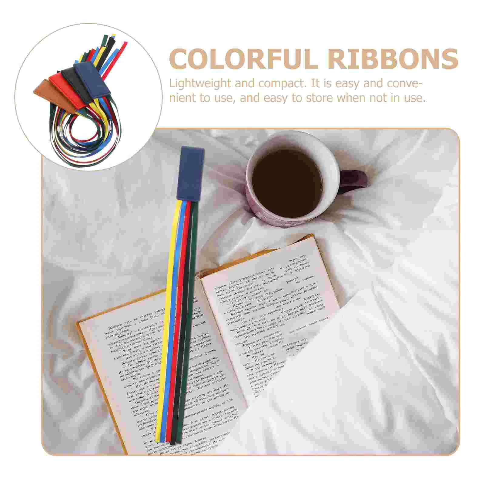 4 Pcs Bookmarks for Men Ribbon Ribbons Five Colors Decorative Reading Accessories Child