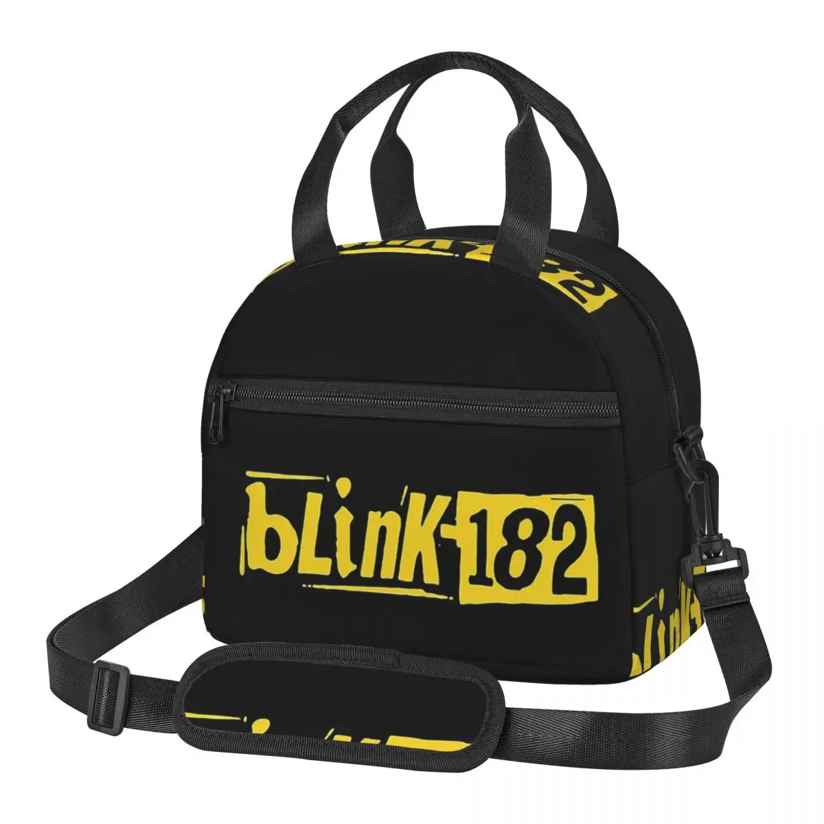 Blink 182 Punk Smile Lunch Bags Insulated Bento Box Portable Lunch Tote Picnic Bags Cooler Bag for Woman School