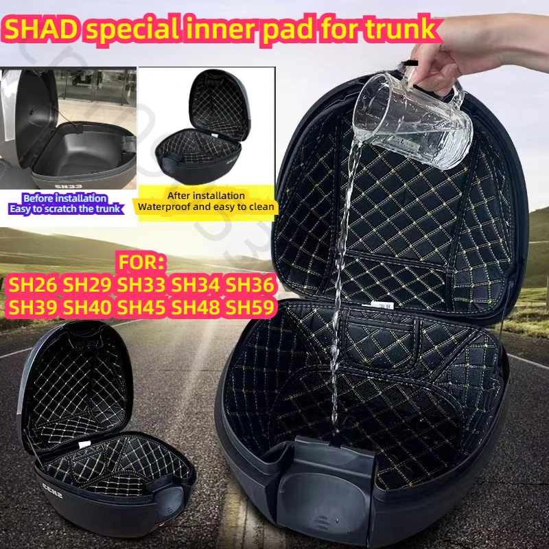 For SHAD tailbox SH45 SH48 SH34 SH39 SH40 SH59 Motorcycle Trunk Case Tail Case Luggage Inner Box Liner Protector Lining top case