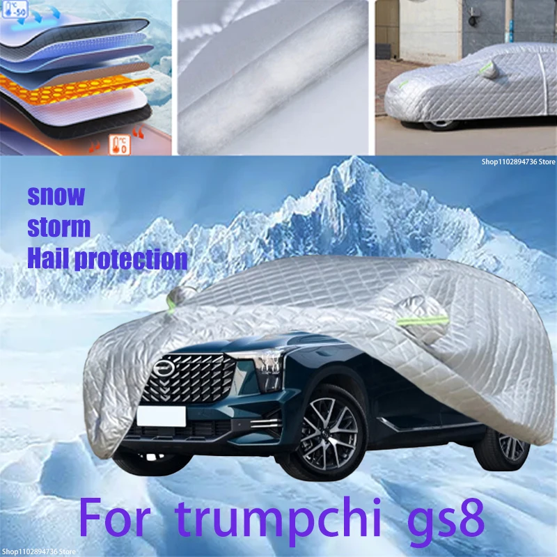 

For trumpchi gs8 Outdoor Cotton Thickened Awning For Car Anti Hail Protection Snow Covers Sunshade Waterproof Dustproof