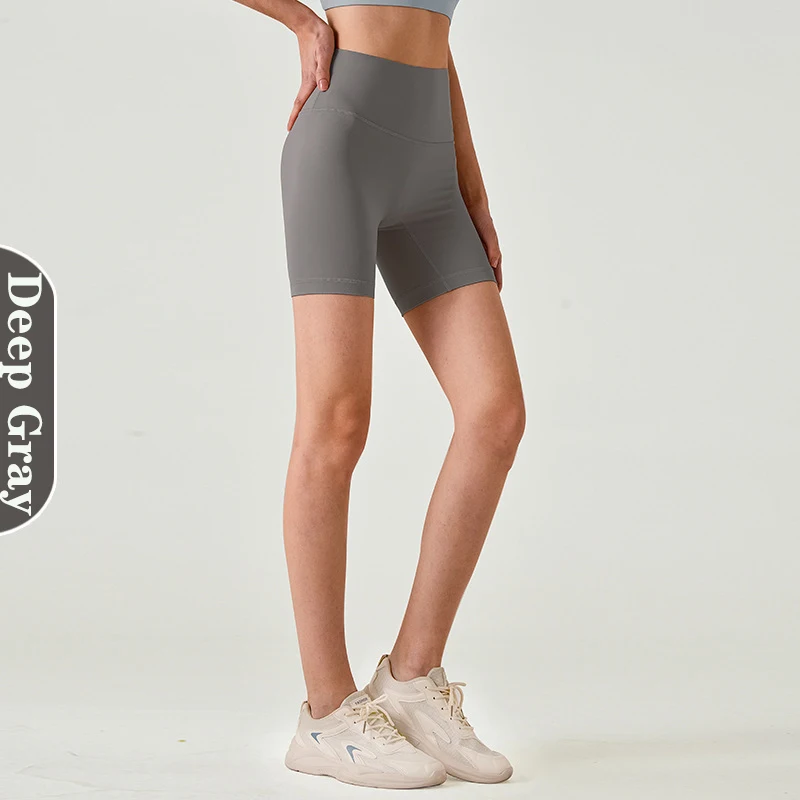 1pc 2024 materiale in Nylon estivo ha una sensazione nuda pantaloncini da Yoga pantaloncini da Fitness da donna pantaloncini da ciclismo traspiranti Leggin sportivi