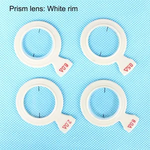 1pc PRI13.00D PR20.00D Prism 0,50 10 10 optische Ophthalmie -Objektivurteilsurkunde Testlinse Kunststoff Set Randdurchmesser 26 mm Haupt -Ophthalmie -Objektive mit Prisma - №4