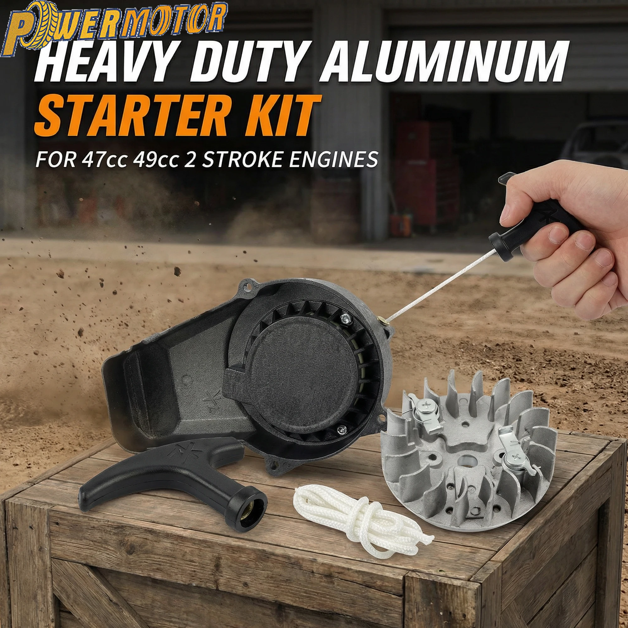

Motorcycle Pull Starter Start Recoil For 47cc 49cc Mini Moto Dirt Kids ATV Quad 4 Wheeler Motocross 2 Stroke Engine Modified
