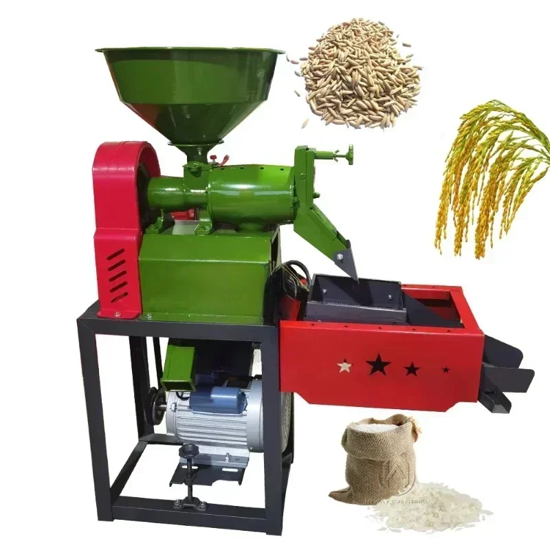 200kg/h portable  wheat  mini commercial rice milling machine