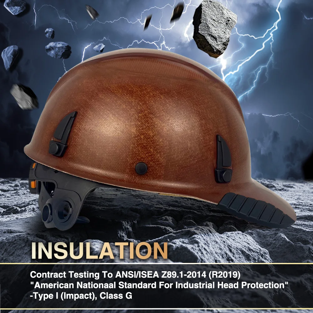 Fiberglass Hard Hats Safety Helmet ANSI Type 1 Class G Approved Construction Industrial Work Head Protection Safety Hard Hats