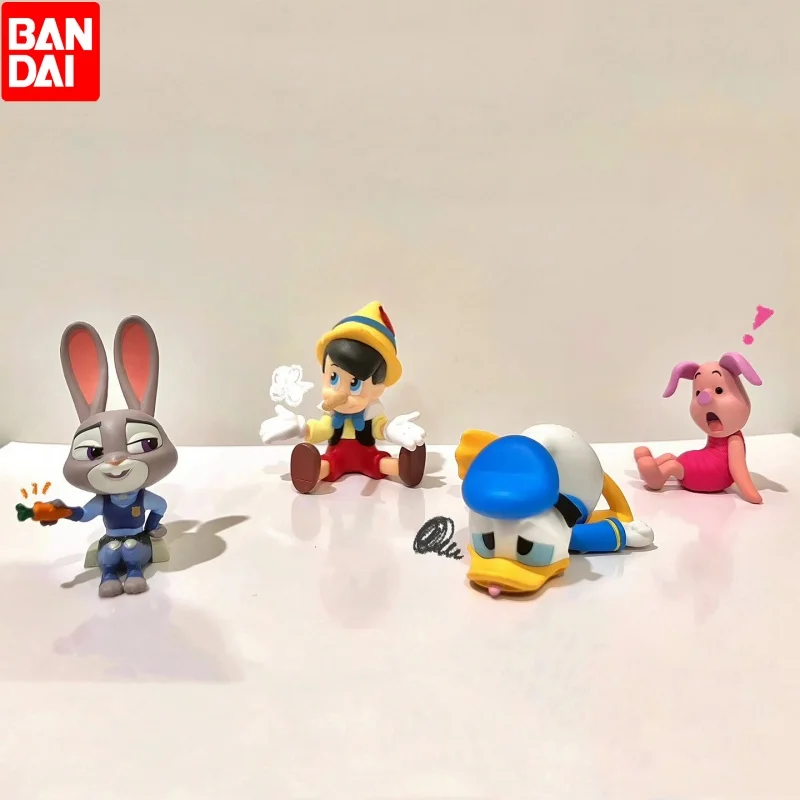

Bandai Genuine Disney Donald Duck Figures "Don"Donald Fauntleroy Duck Piglet Judith Laverne Hopps Pinocchio Gashapon Gift Toy