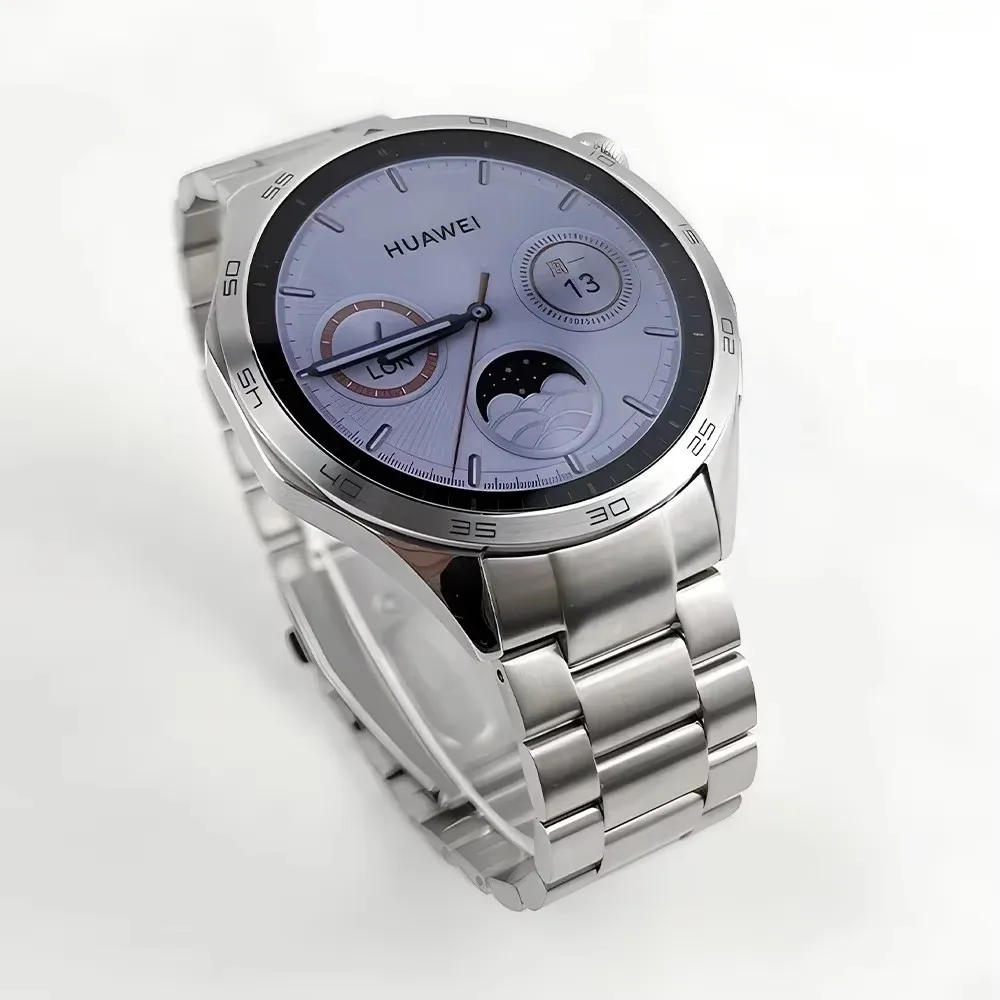 For HUAWEI WATCH GT 4 46mm Stainless Steel Band GT4 Replacement Metal Smart Watch Band Accessories 22mm No Gaps Link Strap