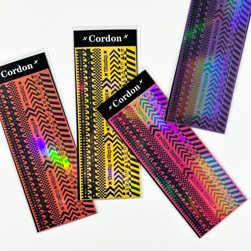 Laser Cute Cool Cartoon Cordon Stickers Handbook Photo Album Star Card Photo Notebook Diary Scrapbook DIY Decorative Stickers