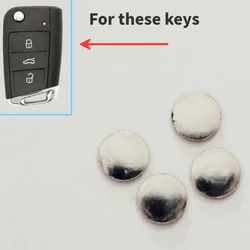 10mm DIY Emblem Logo Replacement Sticker Emblem  black colour For Skoda remote key shell