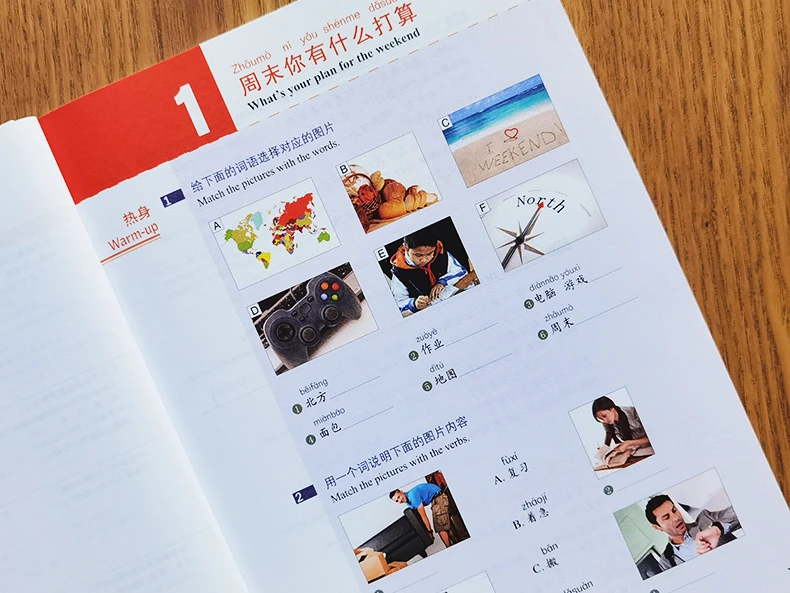 Podręcznik i zeszyt ćwiczeń HSK Books 3 Standard Course Naucz się języka chińskiego Pinyin Książka ze ścieżką dźwiękową