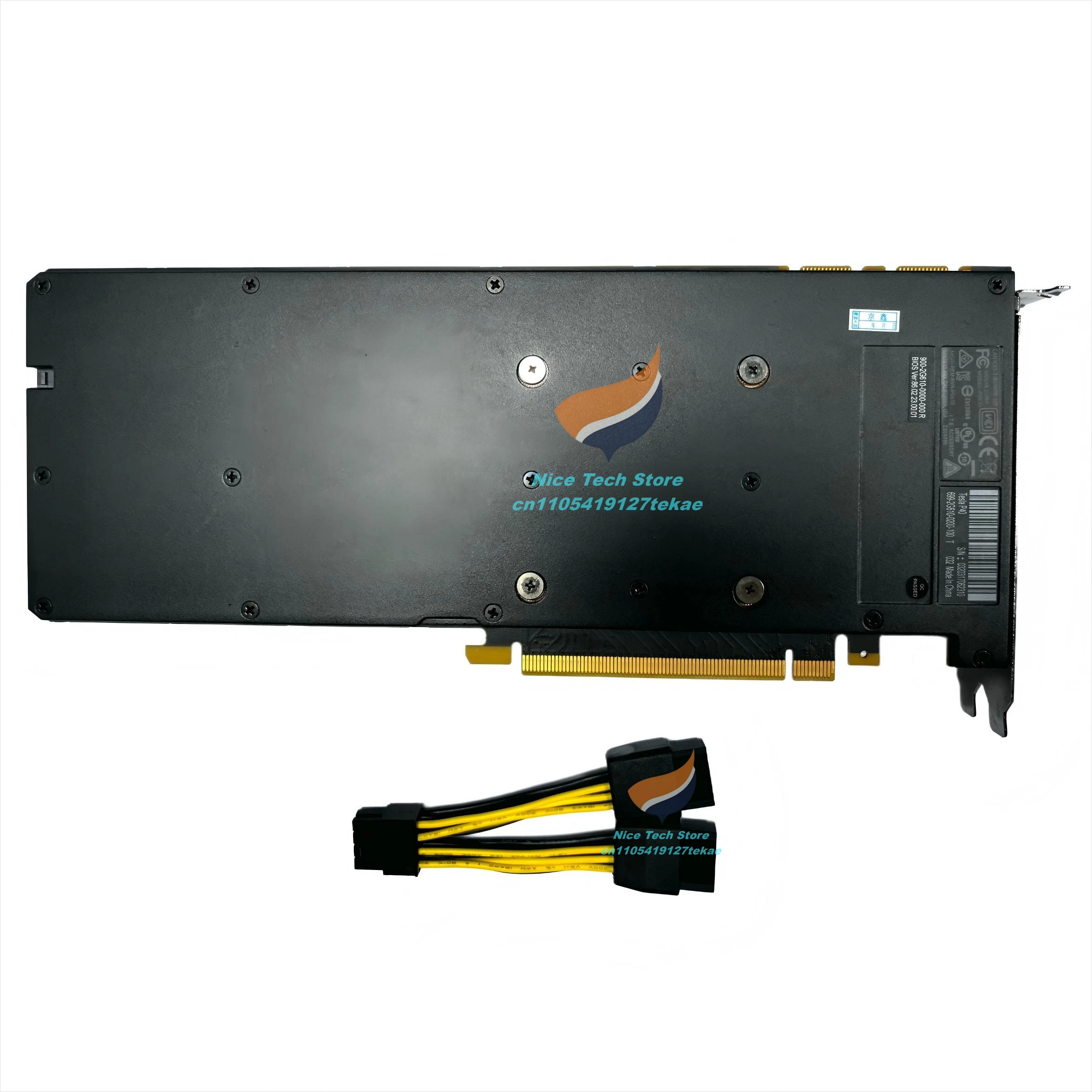 P40 24GB HPC GPU Computing Card, PCIe 3.0 x16 Accelerator, 8‑Pin Power, Deep Learning & Virtualization Ready
