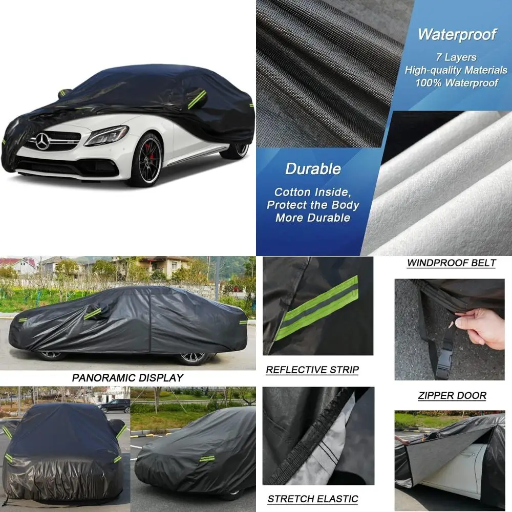 

Custom Outdoor Waterproof Car Cover for C Class C300 C250 2004-2025, All Weather Protection Against Sun, Rain, Dust, Snow