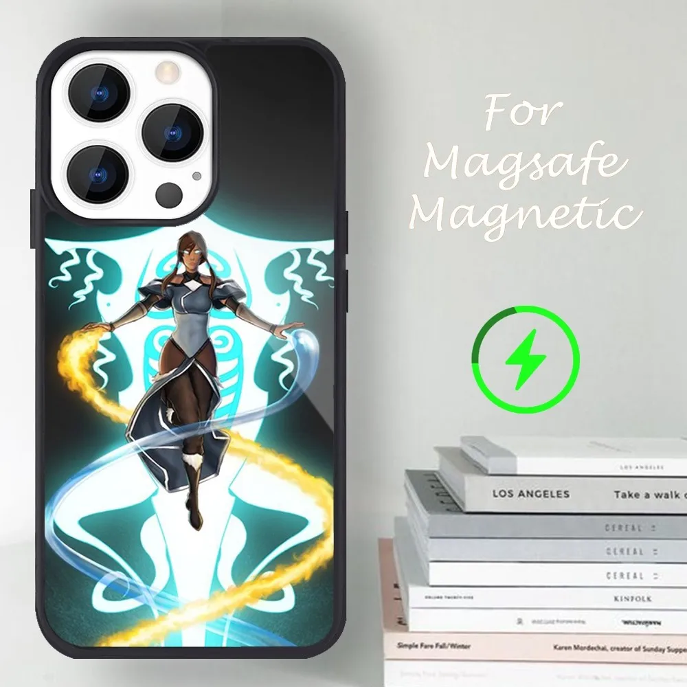 Movie A-Avatar The Legend of Korra Phone Case For iPhone 14 13 12 11 15 Pro Max Magsafe Magnetic image 6