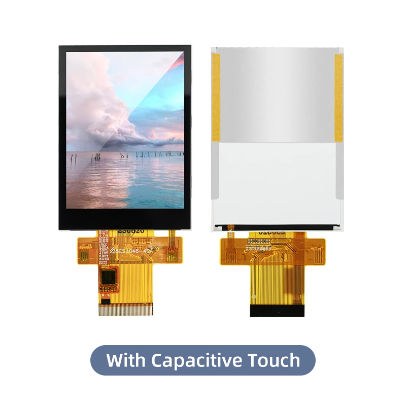 2.8Inch Kleur Tft Lcd-Scherm Module Ips Scherm Tn Met Touch St7789 Ft6336 Spi Of I8080 Interface 8bit/16bit 40pin Plug-In Lcm