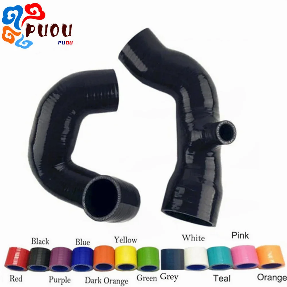 For Lancia Delta HF Integrale 16V /EVO I II 4WD Silicone Turbo Intercooler Hose 4-PLY 2Pcs Tube