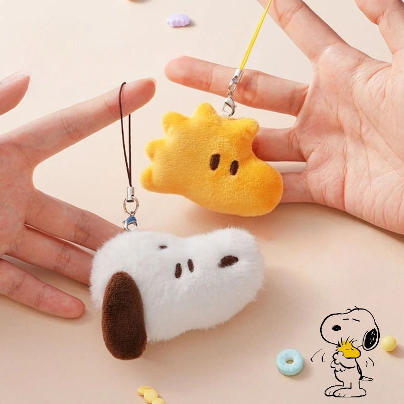 

Snoopy Anime Cartoon Cute Student Plush Doll Keychain Creative Kawaii Stress Relief Toy Backpack Pencil Case Accessories Gift