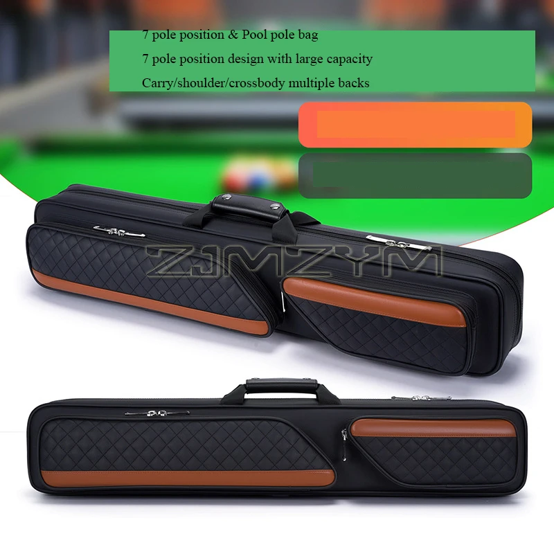 1/2 Snooker Pool Cue Bag Protective Pouch Lightweight Dustproof Billiard Rod Organizer Compact Billiard Pool Carrying Case