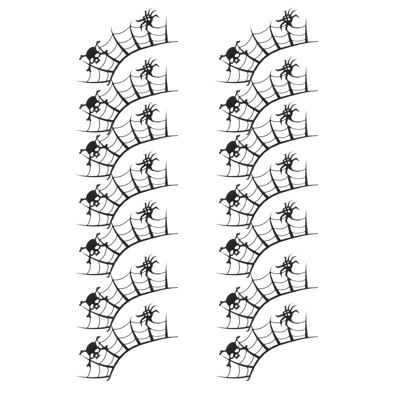 

7 Pairs Halloween Decor Female Eyelashes for Holiday Decoration Fake One Piece Dense Prop Black Artificial Accessories Woman