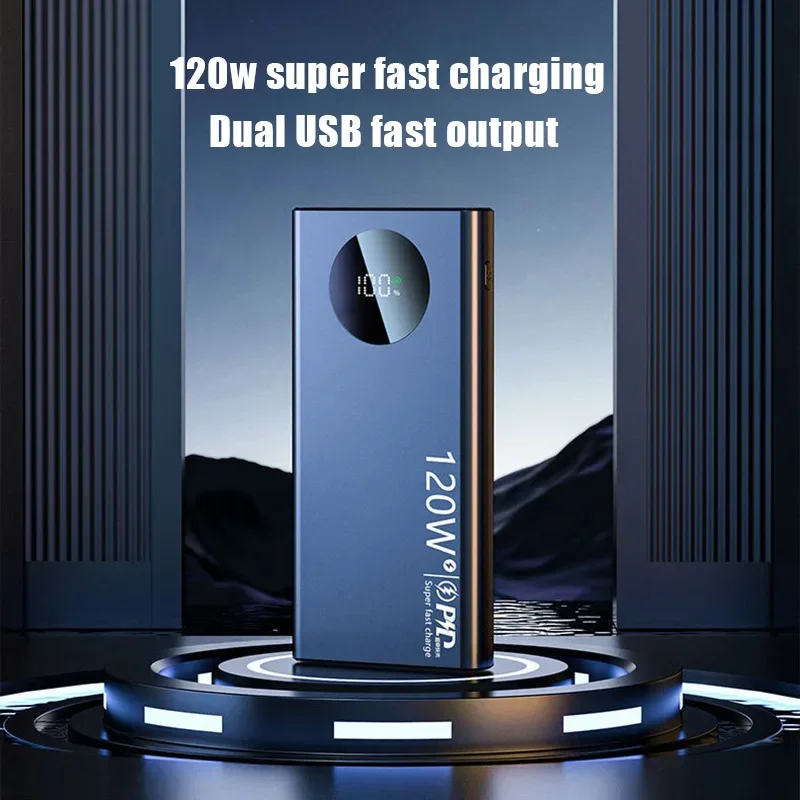 Xiaomi 120W Fast Charging Powerbank 50000mAh High Capacity Power Bank Portable Battery Charger For iPhone Samsung Huawei NEW