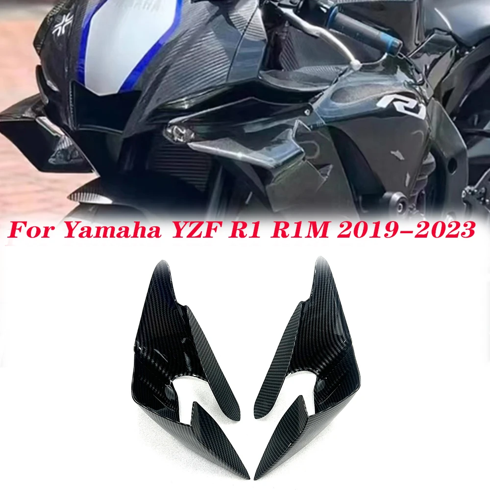 Motorcycle Accessories Fixed wing fairing Small wing spoiler Aerodynamic wing For Yamaha YZF R1 R1M 2019-2023