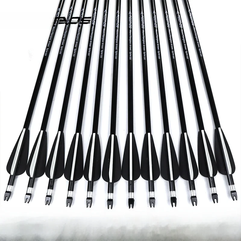 Mixed Carbon And Fiberglass Bow And Arrow Set for Beginners Practice Traditional Shooting Replaceable Head Real Feather Arrows