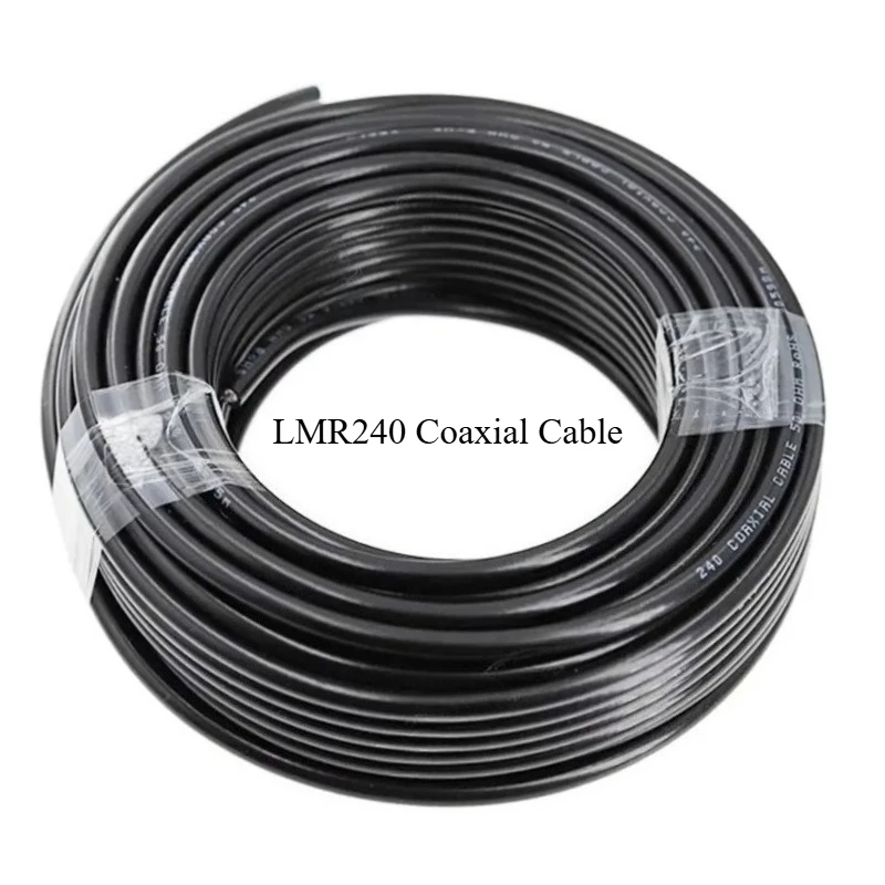 LMR240 50 Ohm Coaxial Cable Low Loss RF Coax Wire Bulk Per Meter for Antenna Radio 50cm to 200m