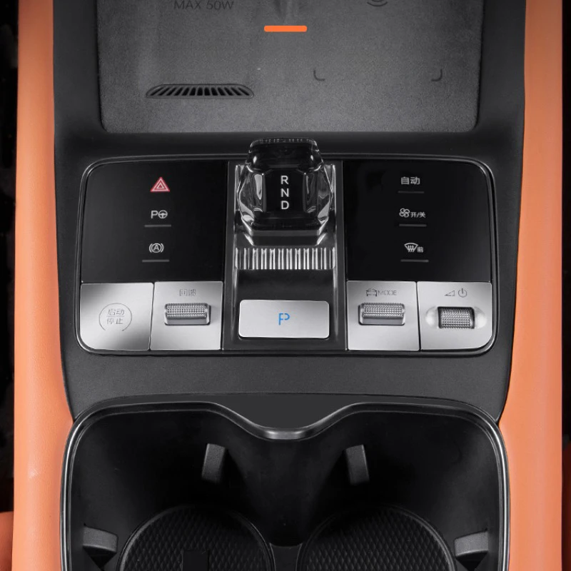 

Для BYD Sea Lion 07 EV 2024 2025, металлические кнопки центрального управления, наклейки на окна, панель управления переключением передач, защитная декоративная нашивка