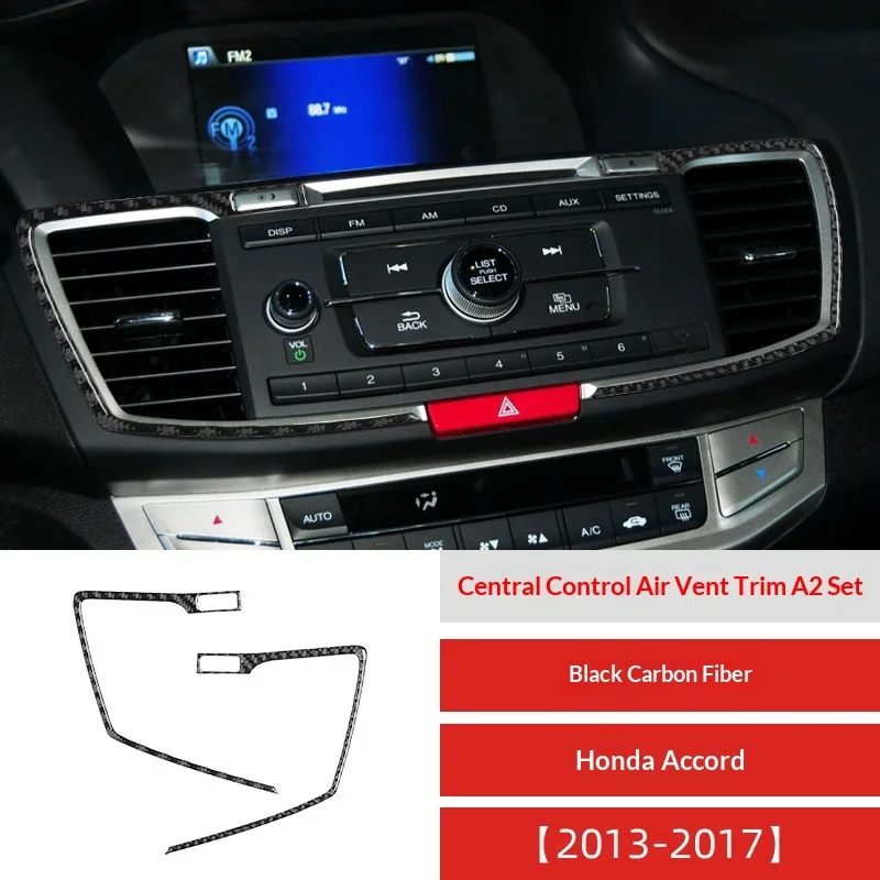

For 13-17 Accord Ninth Generation Car Interior Modification Carbon Fiber Central Control Trend Decorative Sticker