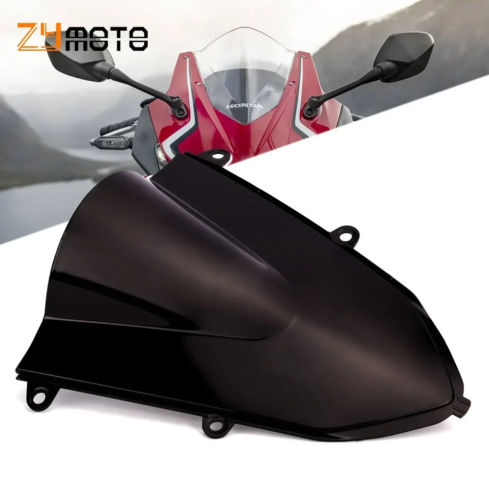 Motorcycle ABS Accessories Double Bubble Windshield Windscreen Windproof For Honda CBR500R 2019 2020 2021 CBR 500 R 2022 2023